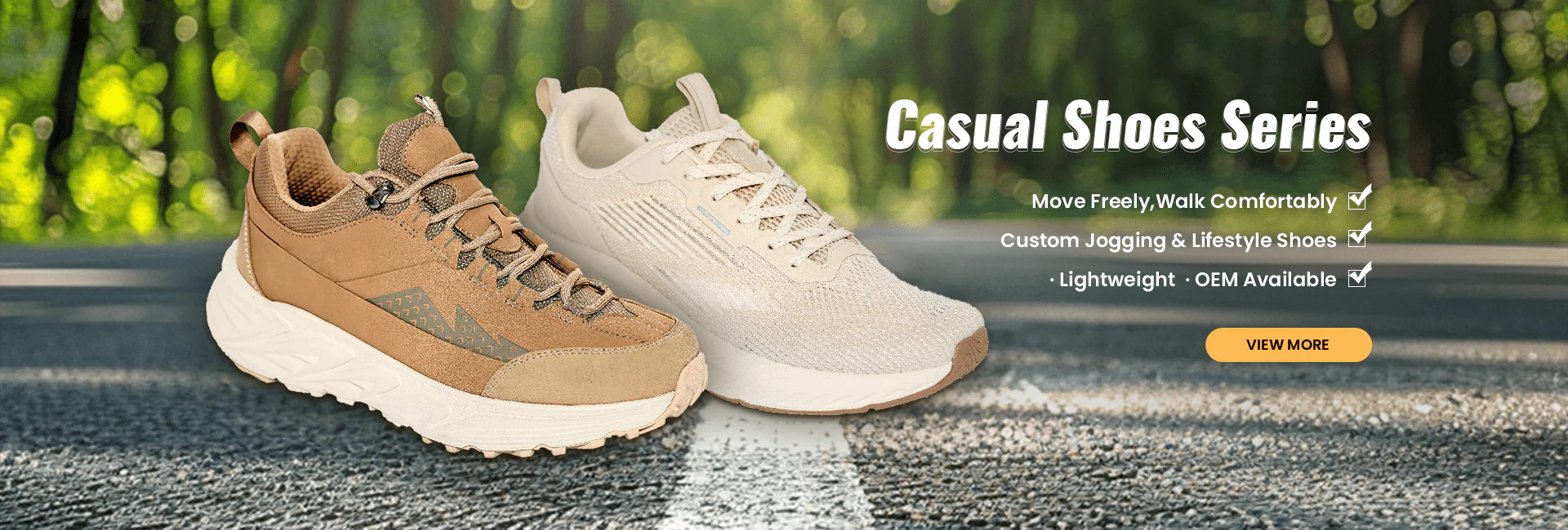 EAXIN booth at international footwear exhibition showcasing custom shoe samples