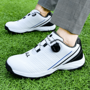 golf shoes with rotating buckle waterproof