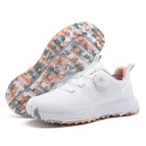 golf shoes with knob laces waterproof