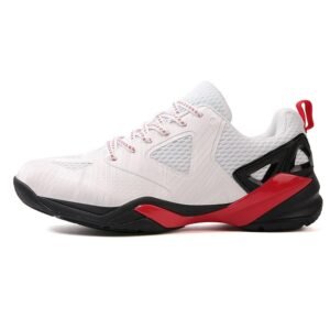 Breathable mesh pickleball shoes - side view with non-slip outsole for court sports
