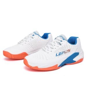 Custom padel and pickleball shoes - side view with breathable mesh upper for court sports