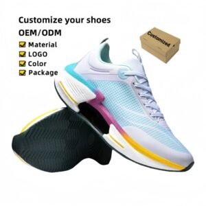 Kids carbon plate running shoes for race and marathon 2026 in blue and orange