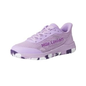 Breathable lightweight upper on pickleball court shoes