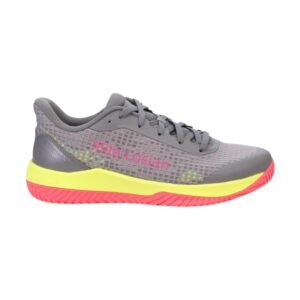 Men's cushioned pickleball court shoes side view with extra impact protection for hard courts