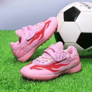 Non marking turf soccer shoes for kids outsole with scuff-proof grip