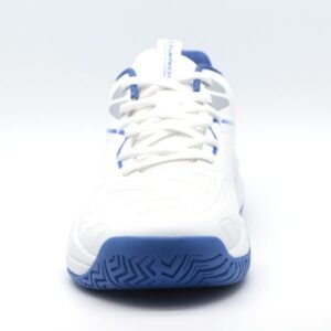 Non-marking traction outsole on indoor hard court pickleball shoes for superior grip