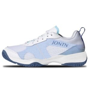 Women's wide width pickleball shoes side view with extra toe box room for comfort