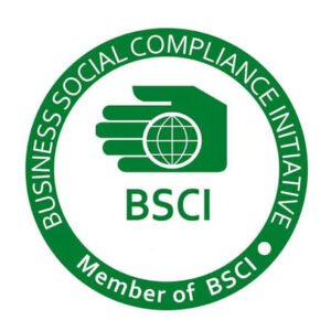 BSCI certification logo and EAXIN factory certificate of compliance